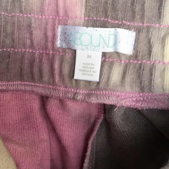 Abound Nordstroom Pink Tie Dye Drawstring Joggers Women’s Size Medium NWT - Picture 8 of 8